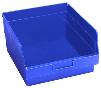 Economy Shelf Bin, nesting, 11-1/8"W x 11-5/8"L x 6"H, Blue, Blue, Polypropylene, QSB209BLCS
