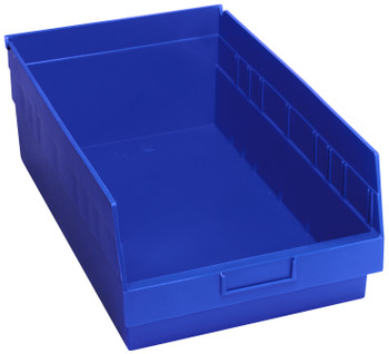 Economy Shelf Bin, nesting, 11-1/8"W x 17-7/8"L x 6"H, Blue, Blue, Polypropylene, QSB210BLCS