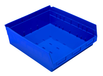 Economy Shelf Bin, nesting, 16-1/2"W x 17-7/8"L x 6"H, Blue, Blue, Polypropylene, QSB222BL
