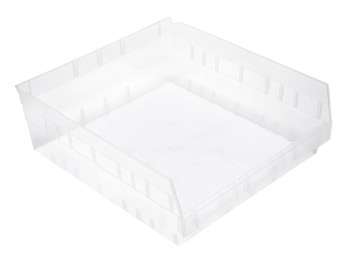 Economy Shelf Bin, nesting, 16-1/2"W x 17-7/8"L x 6"H, Clear, Clear, Polypropylene, QSB222CLCS