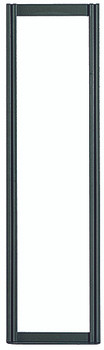 Tip Out Bin Frame, 48"H, black powder coated finish steel, Black, 0, Carbon Steel, QTF48