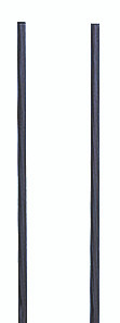 Tip Out Bin Rails, 48"H, black powder coated finish steel, Black, 0, Carbon Steel, QTR48