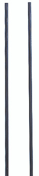 Tip Out Bin Rails, 70"H, black powder coated finish steel, Black, 0, Carbon Steel, QTR70
