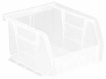 Bin, stacking or hanging, 4-1/8"W x 5-3/8"D x 3"H, Clear, Clear, Polypropylene, QUS210CLCS