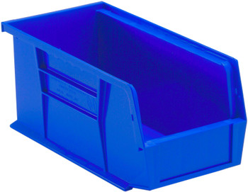 Bin, stacking or hanging, 5-1/2"W x 10-7/8"D x 5"H, Blue, Blue, Polypropylene, QUS230BLCS