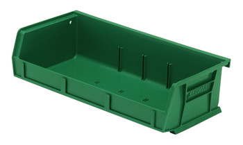 Bin, stacking or hanging, 11"W x 5-3/8"D x 3"H, Green, Green, Polypropylene, QUS232GNCS