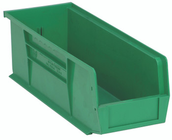 Bin, stacking or hanging, 5-1/2"W x 14-3/4"D x 5"H, Green, Green, Polypropylene, QUS234GNCS