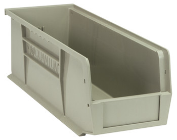 Bin, stacking or hanging, 5-1/2"W x 14-3/4"D x 5"H, Stone, Stone, Polypropylene, QUS234SNCS