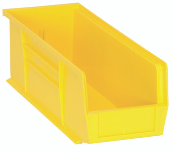 Bin, stacking or hanging, 5-1/2"W x 14-3/4"D x 5"H, Yellow, Yellow, Polypropylene, QUS234YLCS