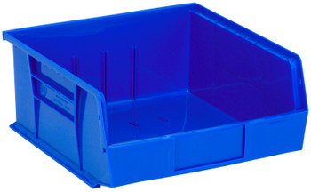 Bin, stacking or hanging, 11"W x 10-7/8"D x 5"H, Blue, Blue, Polypropylene, QUS235BLCS