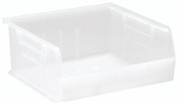 Bin, stacking or hanging, 11"W x 10-7/8"D x 5"H, Clear, Clear, Polypropylene, QUS235CLCS