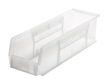 Bin, stacking or hanging, 5-1/2"W x 18"D x 5"H, Clear, Clear, Polypropylene, QUS238CLCS