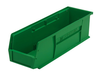Bin, stacking or hanging, 5-1/2"W x 18"D x 5"H, Green, Green, Polypropylene, QUS238GN