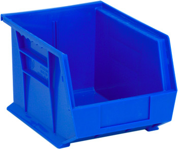 Bin, stacking or hanging, 8-1/4"W x 10-3/4"D x 7"H, Blue, Blue, Polypropylene, QUS239BLCS