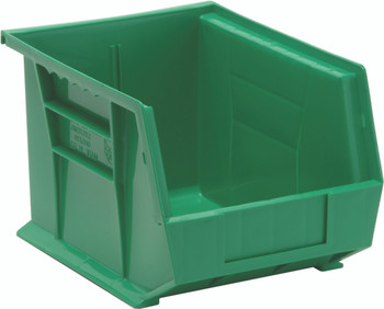 Bin, stacking or hanging, 8-1/4"W x 10-3/4"D x 7"H, Green, Green, Polypropylene, QUS239GN
