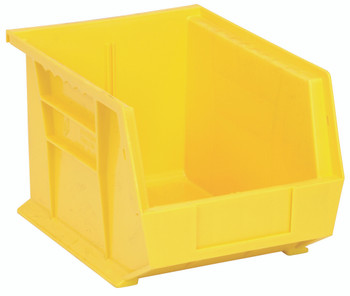 Bin, stacking or hanging, 8-1/4"W x 10-3/4"D x 7"H, Yellow, Yellow, Polypropylene, QUS239YL