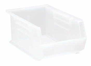 Bin, stacking or hanging, 8-1/4"W x 13-5/8"D x 6"H, Clear, Clear, Polypropylene, QUS241CLCS