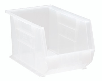 Bin, stacking or hanging, 8-1/4"W x 13-5/8"D x 8"H, Clear, Clear, Polypropylene, QUS242CLCS