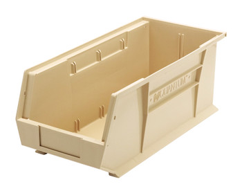 Bin, stacking or hanging, 8-1/4"W x 18"D x 7"H, Ivory, Ivory, Polypropylene, QUS248IVCS