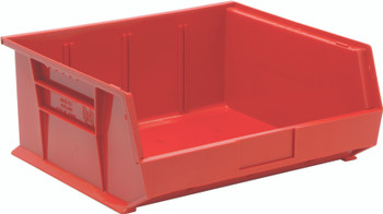 Bin, stacking or hanging, 16-1/2"W x 14-3/4"D x 7"H, Red, Red, Polypropylene, QUS250RD
