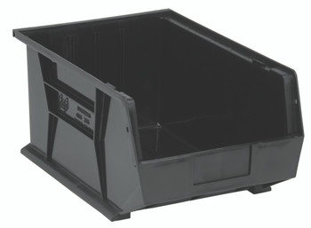 Bin, stacking or hanging, conductive, Black, Black, ESD, QUS255COCS