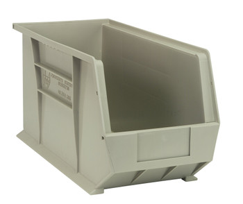 Bin, stacking or hanging, 8-1/4"W x 18"D x 9"H, Stone, Stone, Polypropylene, Case of 6, QUS265SN