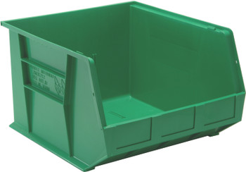 Bin, stacking or hanging, 16-1/2"W x 18"D x 11"H, Green, Green, Polypropylene, QUS270GNCS