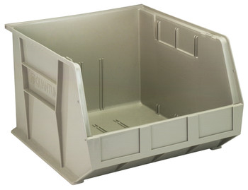 Bin, stacking or hanging, 16-1/2"W x 18"D x 11"H, Stone, Stone, Polypropylene, QUS270SN