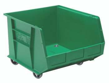 Bin, stacking or hanging, 16-1/2"W x 18"D x 14"H, Green, Green, Polypropylene, QUS275MOBGNCS