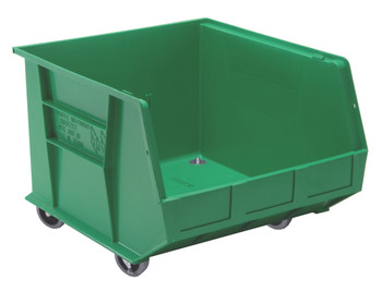 Bin, stacking or hanging, 16-1/2"W x 18"D x 14"H, Green, Green, Polypropylene, QUS275MOBGNCS
