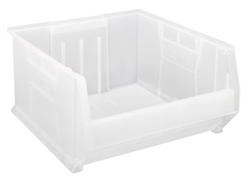 Hulk 24" Container, 23-7/8"L x 22-1/2"W x 12"H, stackable, Clear, Clear, Polypropylene, QUS957CL