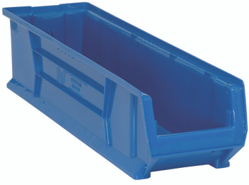 Hulk 30" Container, 29-7/8"L x 8-1/4"W x 7"H, stackable, Blue, Blue, Polypropylene, QUS970BL
