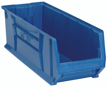 Hulk 30" Container, 29-7/8"L x 11"W x 10"H, stackable, Blue, Blue, Polypropylene, QUS973BLCS