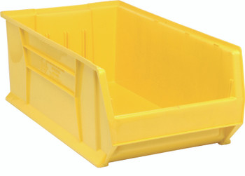 Hulk 30" Container, 29-7/8"L x 16-1/2"W x 11"H, stackable, Yellow, Yellow, Polypropylene, QUS974YL