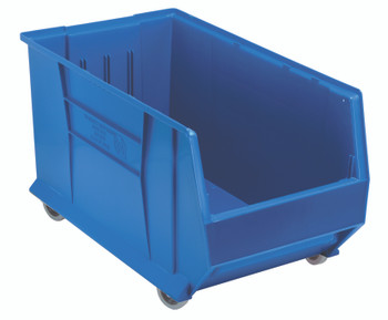 Hulk 30" Container, mobile, 29-7/8"L x 16-1/2"W x 18"H, Blue, Blue, Polypropylene, QUS986MOBBL