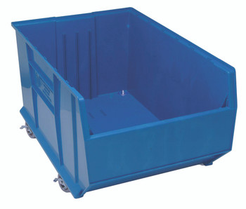 Hulk 36"Container, mobile, 35-7/8"L x 23-7/8"W x 20-1/2"H, Blue, Blue, Polypropylene, QUS998MOBBL