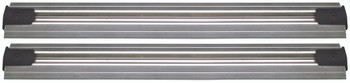 Single Unit Floor Track Assembly Kit, includes: (2) 15' v-groove aluminum tracks, (2) end stop kit and hardware, Gray Metalic, 0, Aluminum, QVTRK-2-180EST