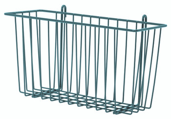Store Grid Basket, 13-3/8"W x 5"D x 7"H, green epoxy antimicrobial finish, Epoxy Coated, Green, 0, Carbon Steel, SG-B1357P
