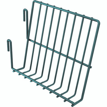 Store Grid Book Holder, 8"W, green epoxy antimicrobial finish, Epoxy Coated, Green, 0, Carbon Steel, SG-BH29P