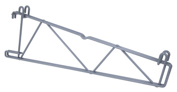 Store Grid Shelf Support Bracket, double, for use with 21"W shelves, Epoxy Coated, Gray, 0, Carbon Steel, SG-CD21GY