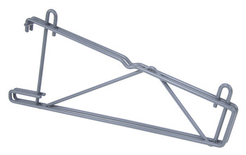 Store Grid Shelf Support Bracket, single, for use with 14"W shelves, Epoxy Coated, Gray, 0, Carbon Steel, SG-CS14GY