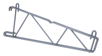 Store Grid Shelf Support Bracket, single, for use with 18"W shelves, Epoxy Coated, Gray, 0, Carbon Steel, SG-CS18GY