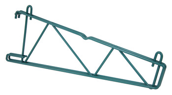 Store Grid Shelf Support Bracket, single, for use with 18"W shelves, Epoxy Coated, Green, 0, Carbon Steel, SG-CS18P