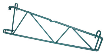 Store Grid Shelf Support Bracket, single, for use with 21"W shelves, Epoxy Coated, Green, 0, Carbon Steel, SG-CS21P