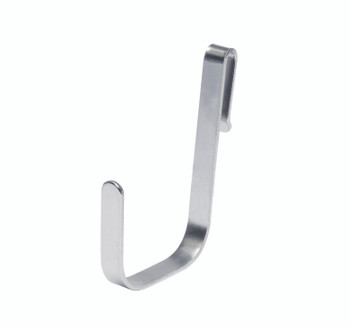 Store Grid Large Hook, 1/4"W x 2-1/2"D x 3-3/4"H, green epoxy antimicrobial finish, Epoxy Coated, Green, 0, Carbon Steel, SG-HOOKLG