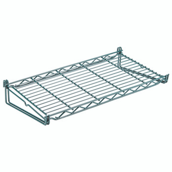 Store Grid Shelf, 24"W x 12"D x 3-3/4"H, flat, Epoxy Coated, Green, 0, Carbon Steel, SG-S1224P