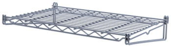 Store Grid Shelf, 16-1/2"W x 16-1/2"D, with retaining edge, Epoxy Coated, Gray, 0, Carbon Steel, SG-S1616GY