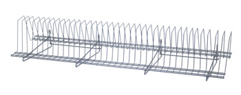 Store Grid Tray Drying Rack, 14"D x 34-1/2"L x 11-1/4"H, gray epoxy antimicrobial finish, Epoxy Coated, Gray, 0, Carbon Steel, SG-TDR341410GY