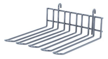 Store Grid Large Utensil Holder, 10-1/2"W x 11"D x 4-1/4"H, gray epoxy antimicrobial finish, Epoxy Coated, Gray, 0, Carbon Steel, SG-UH10GY