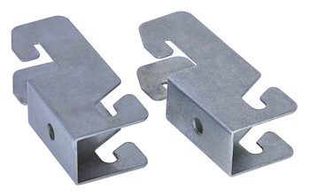 Store Grid Mounting Kit, to connect grid panel directly to wall, kit of (6), Stainless, 0, Stainless, SG-WTBS
